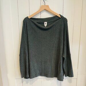 Flawless Waffle Knit Long Sleeve Top XS/S Soft Cozy Stretch